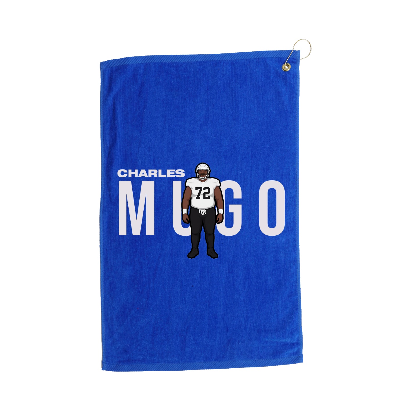 Golf Towel — Player Name in Royal