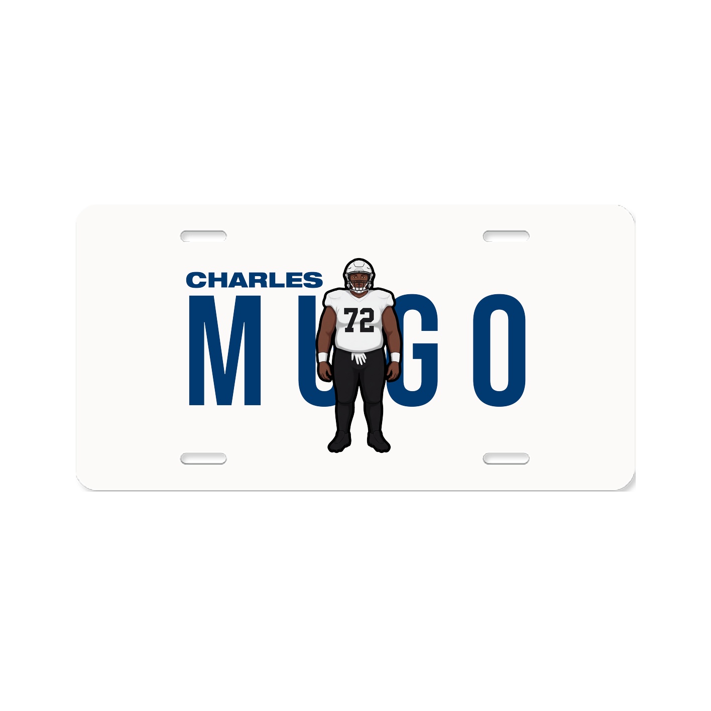 License Plate — Player Name in Classic