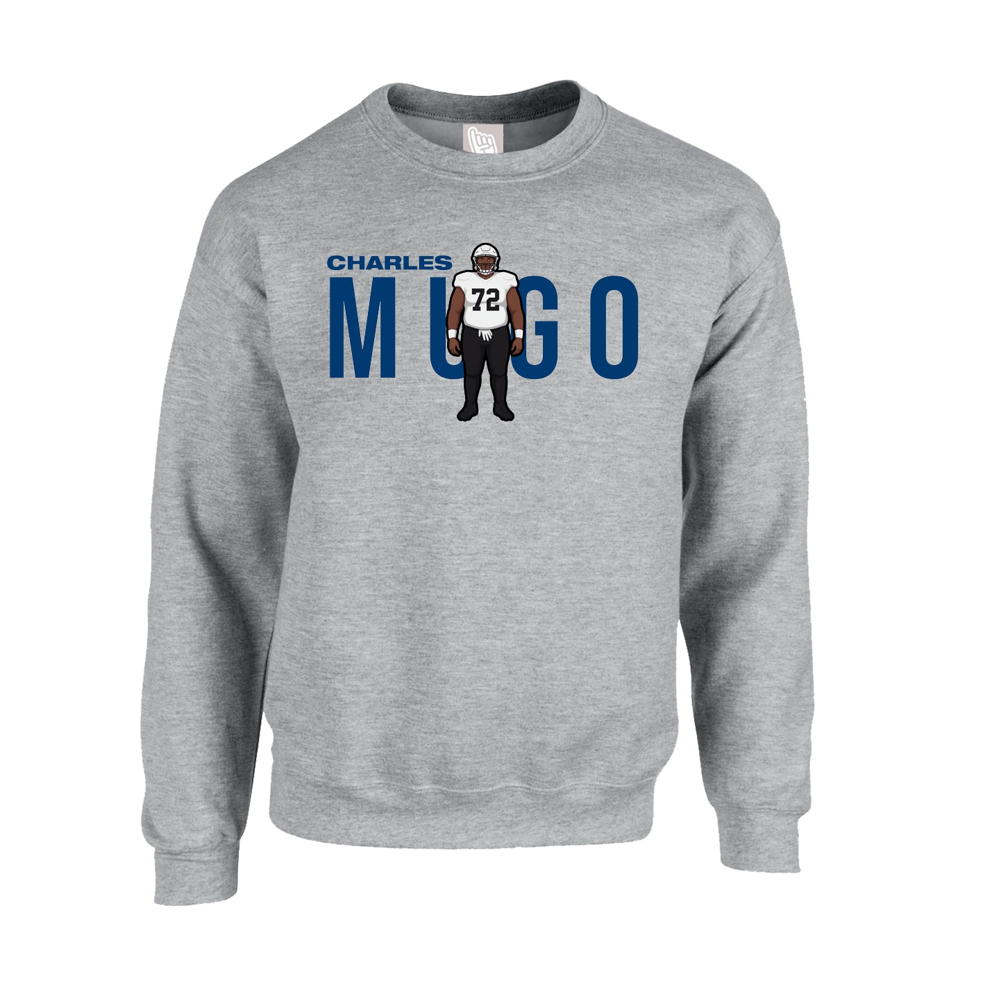 Fleece Crew — Player Name in Grey