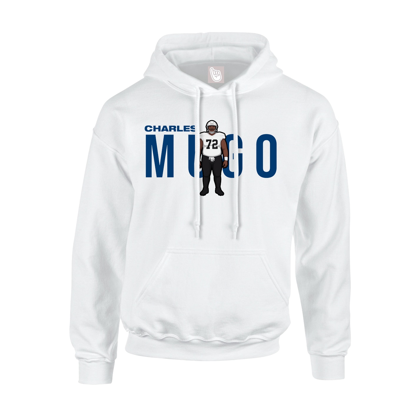 Youth Hoodie — Player Name in White