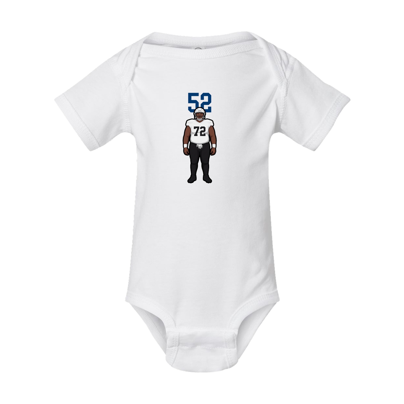 Baby Onesie — Number Top in White