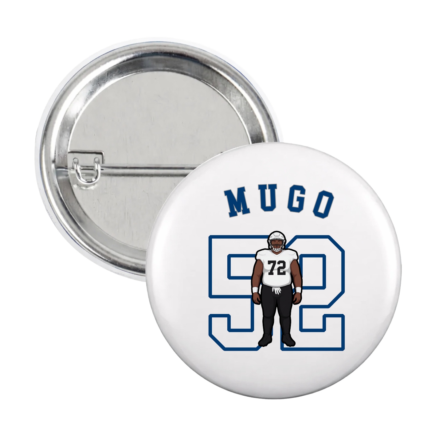 Game Day Button — Shirsey Arch in White