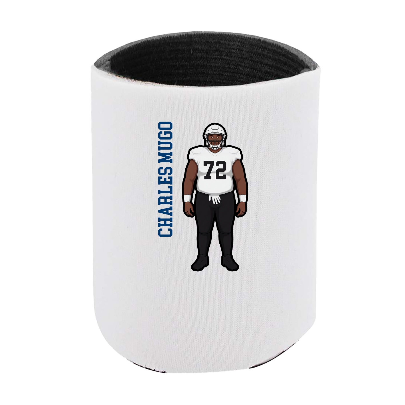 Can Holder — Name Vertical in White