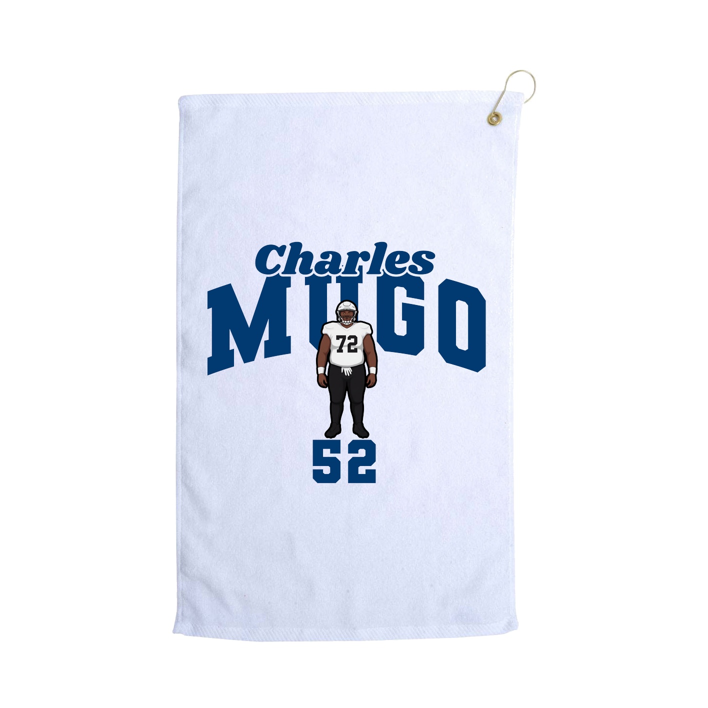 Golf Towel — Signature Arch in White
