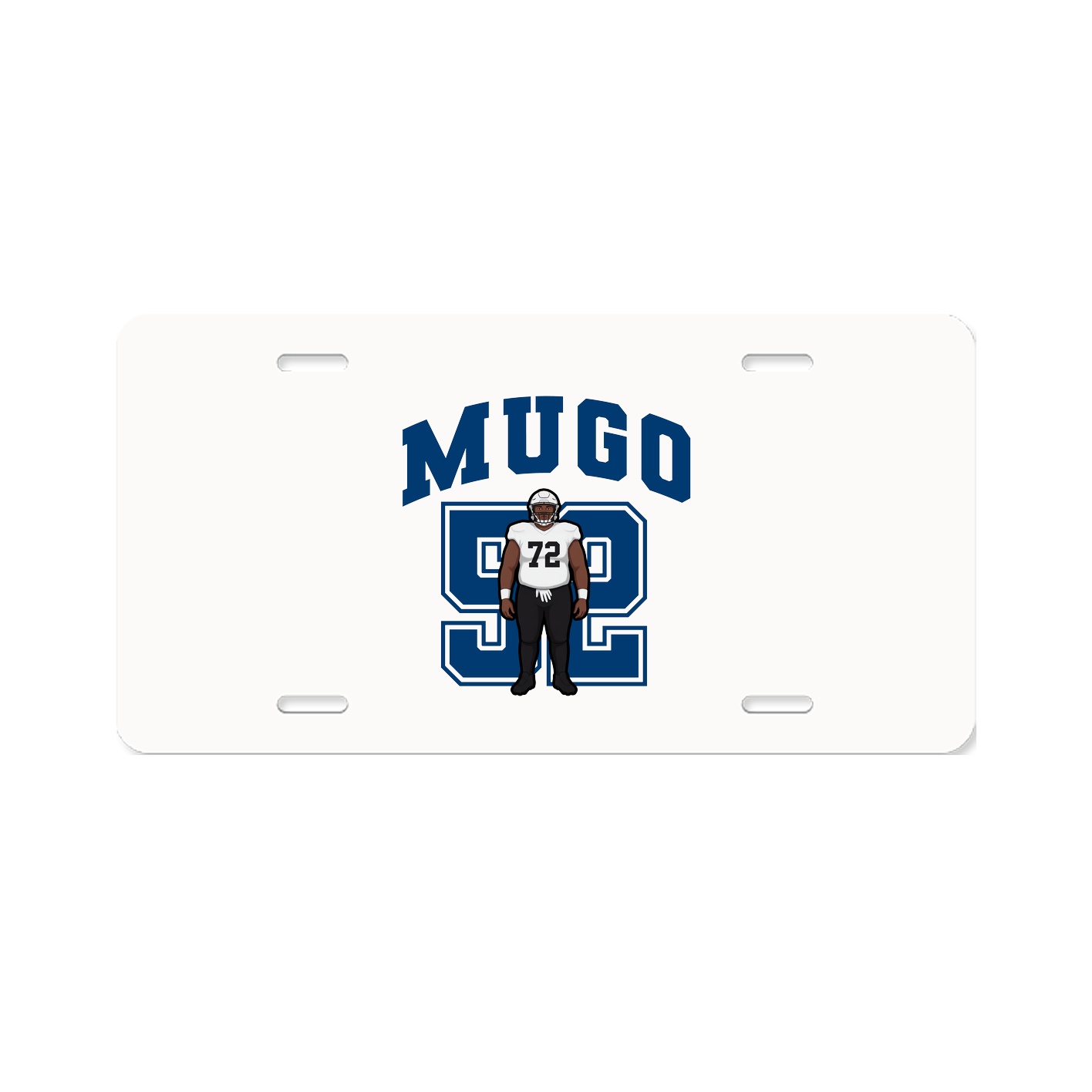 License Plate — Number in Classic