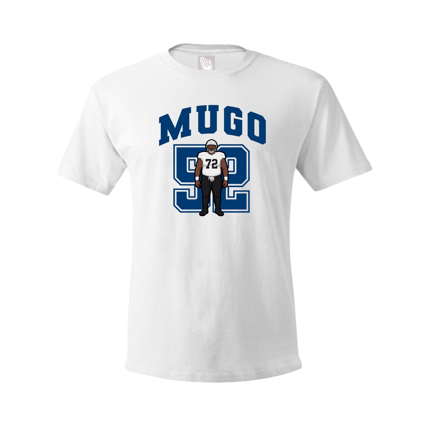 Youth Tee — Number in White