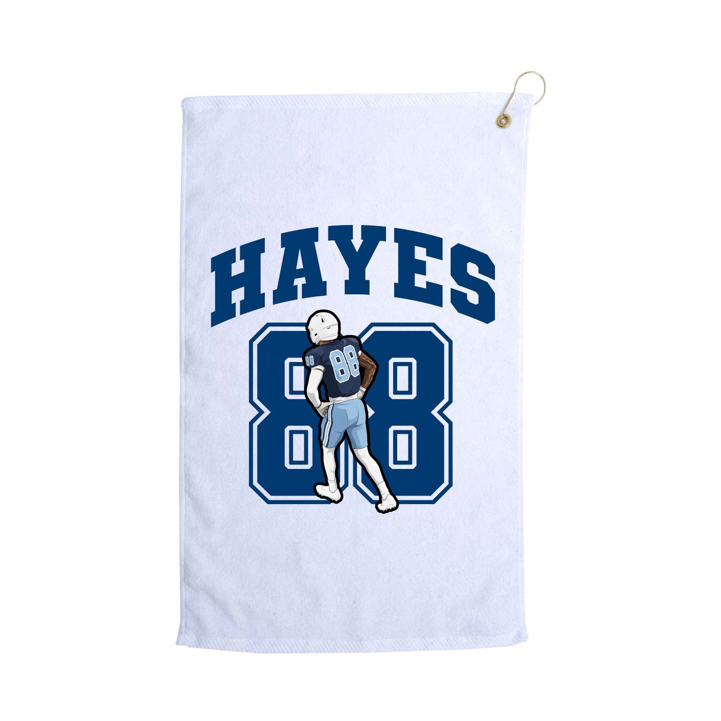 Golf Towel — Number in White