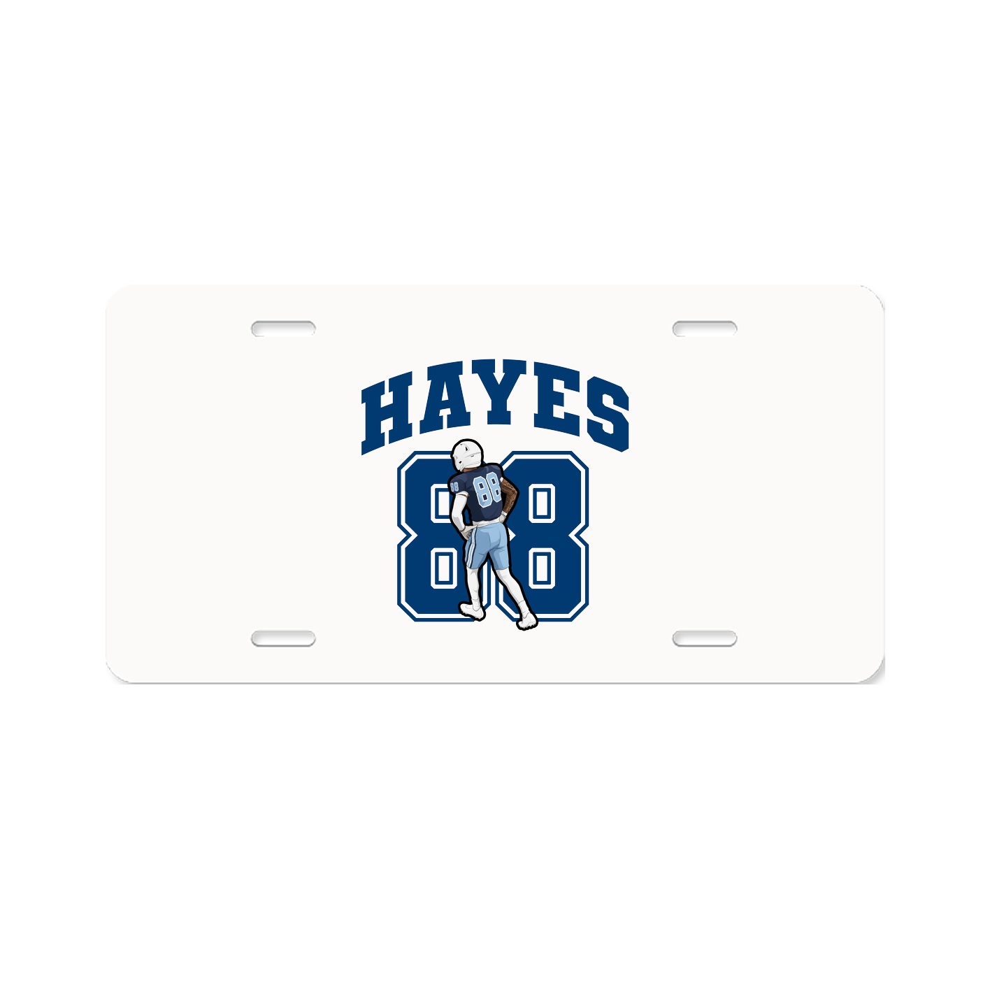 License Plate — Number in Classic