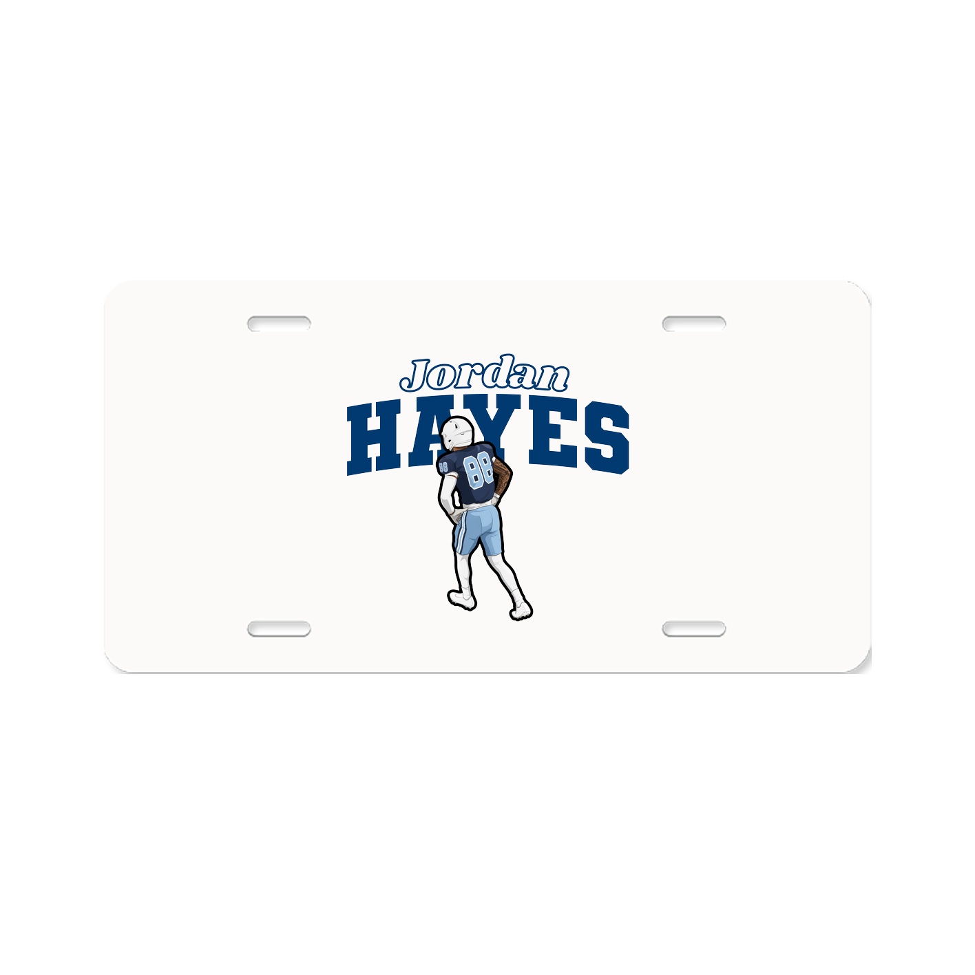 License Plate — Name Arch in Classic