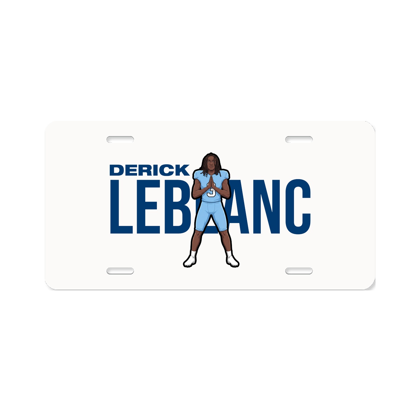 License Plate — Player Name in Classic