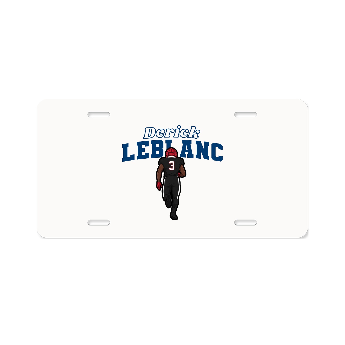 License Plate — Name Arch in Classic