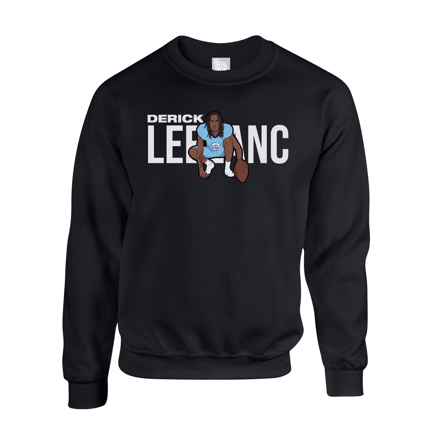 Fleece Crew — Player Name in Black