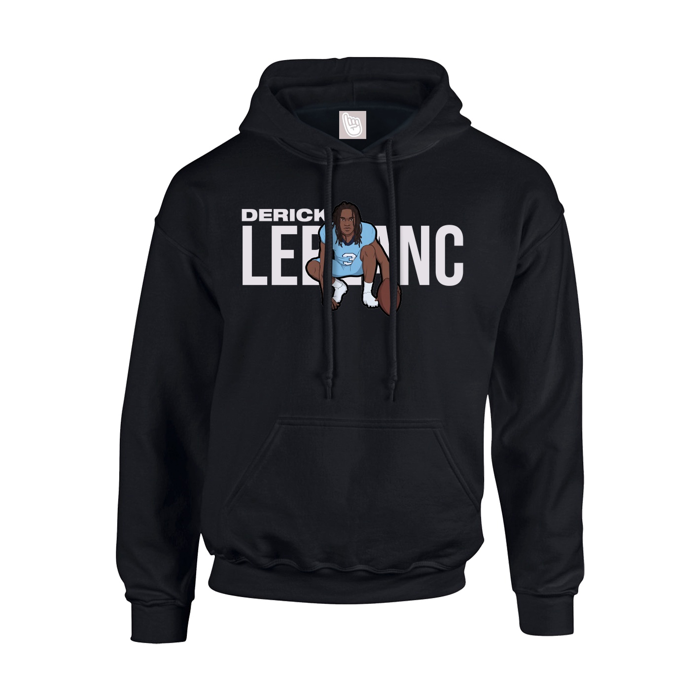 Youth Hoodie — Player Name in Black