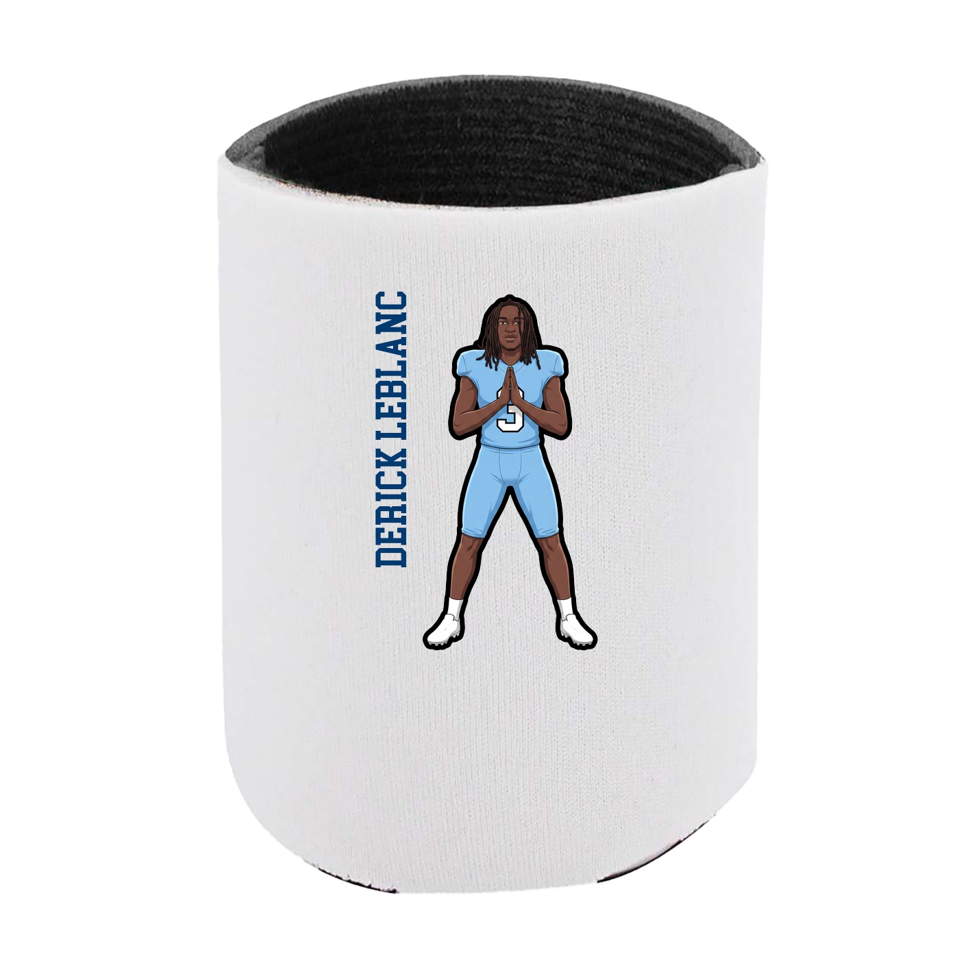 Can Holder — Name Vertical in White