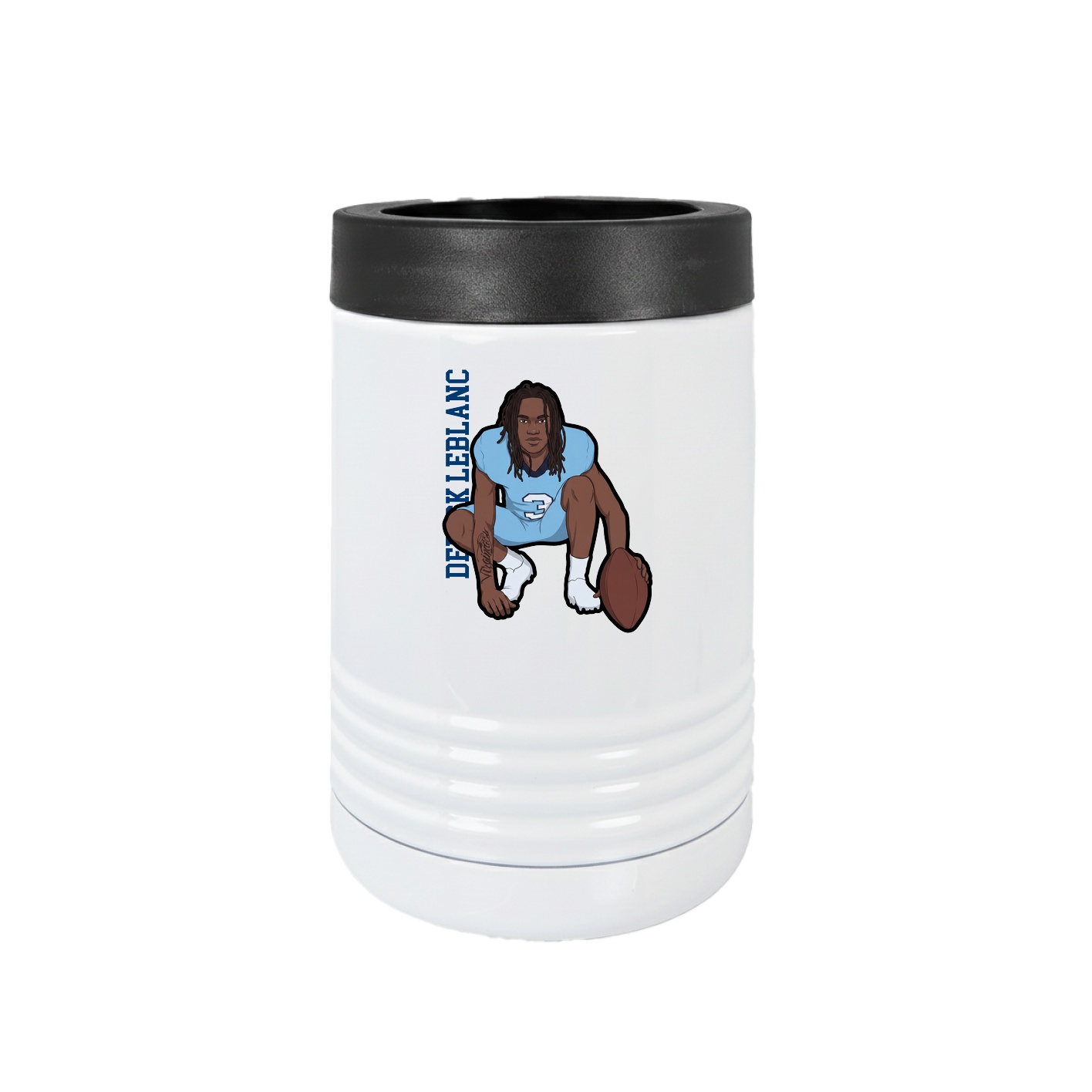 Beverage Holder — Name Vertical in White