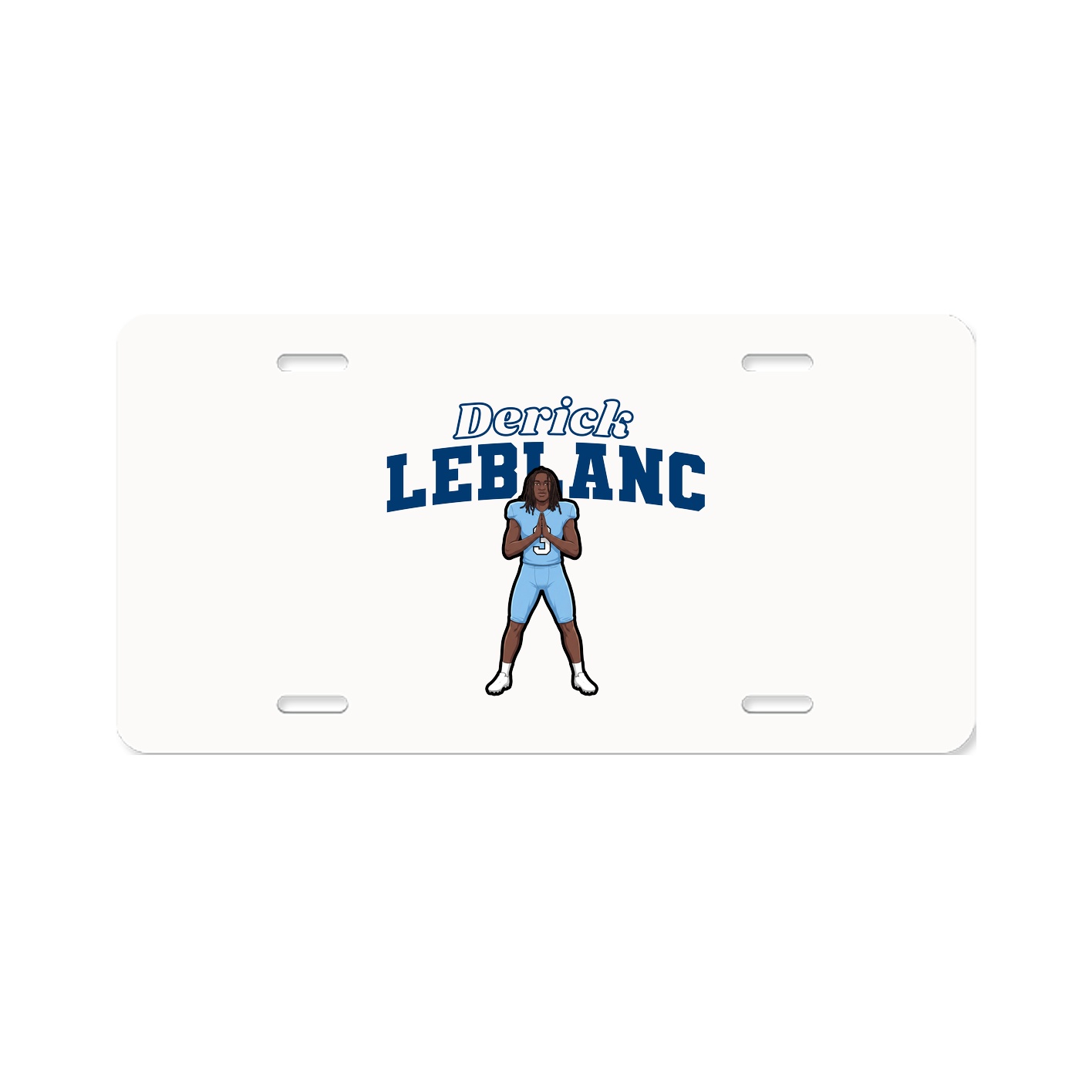 License Plate — Name Arch in Classic
