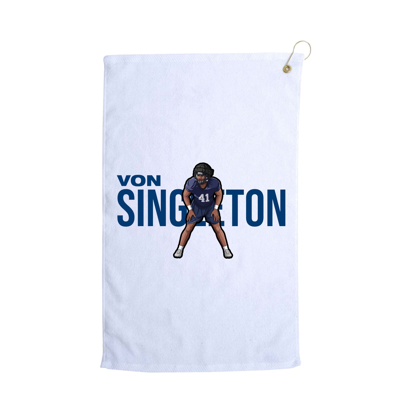 Golf Towel — Player Name in White