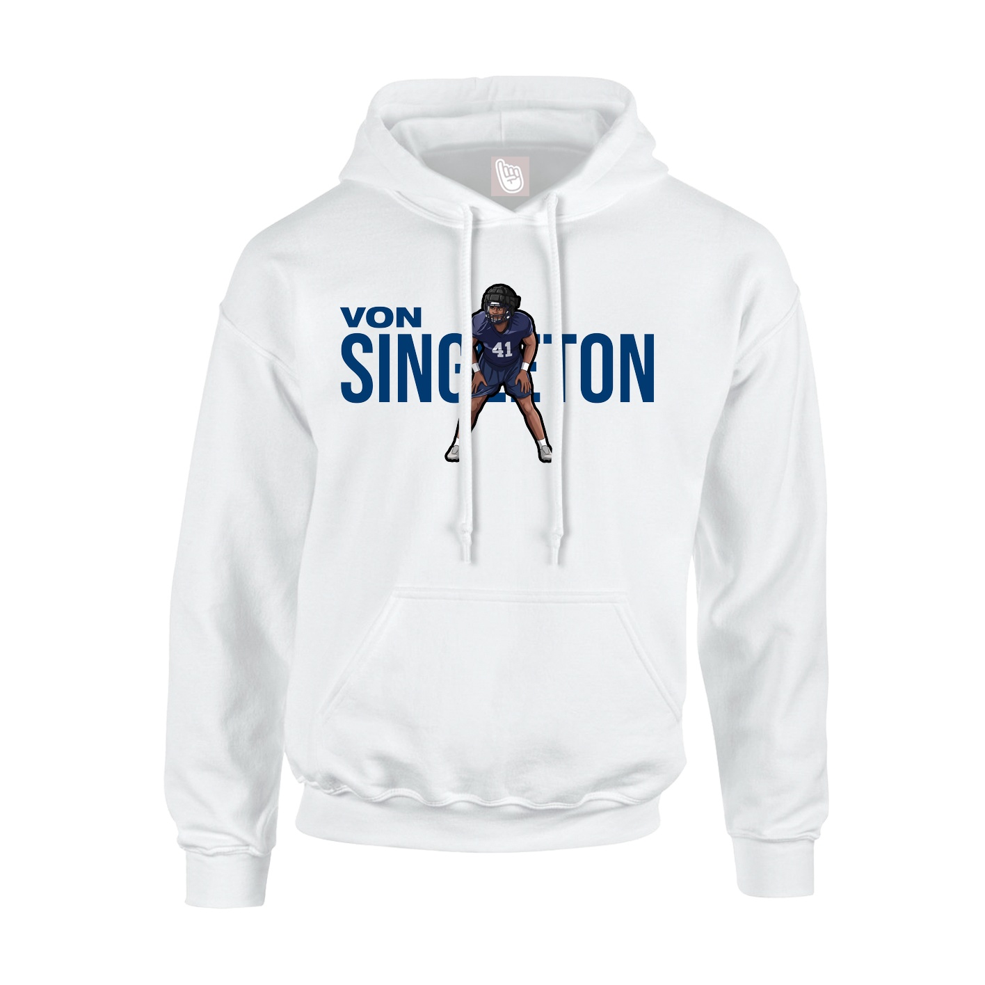 Hoodie — Player Name in White