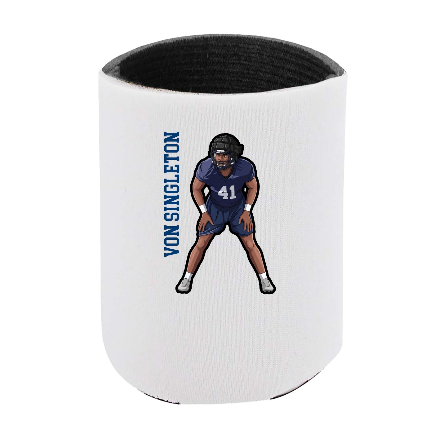 Can Holder — Name Vertical in White