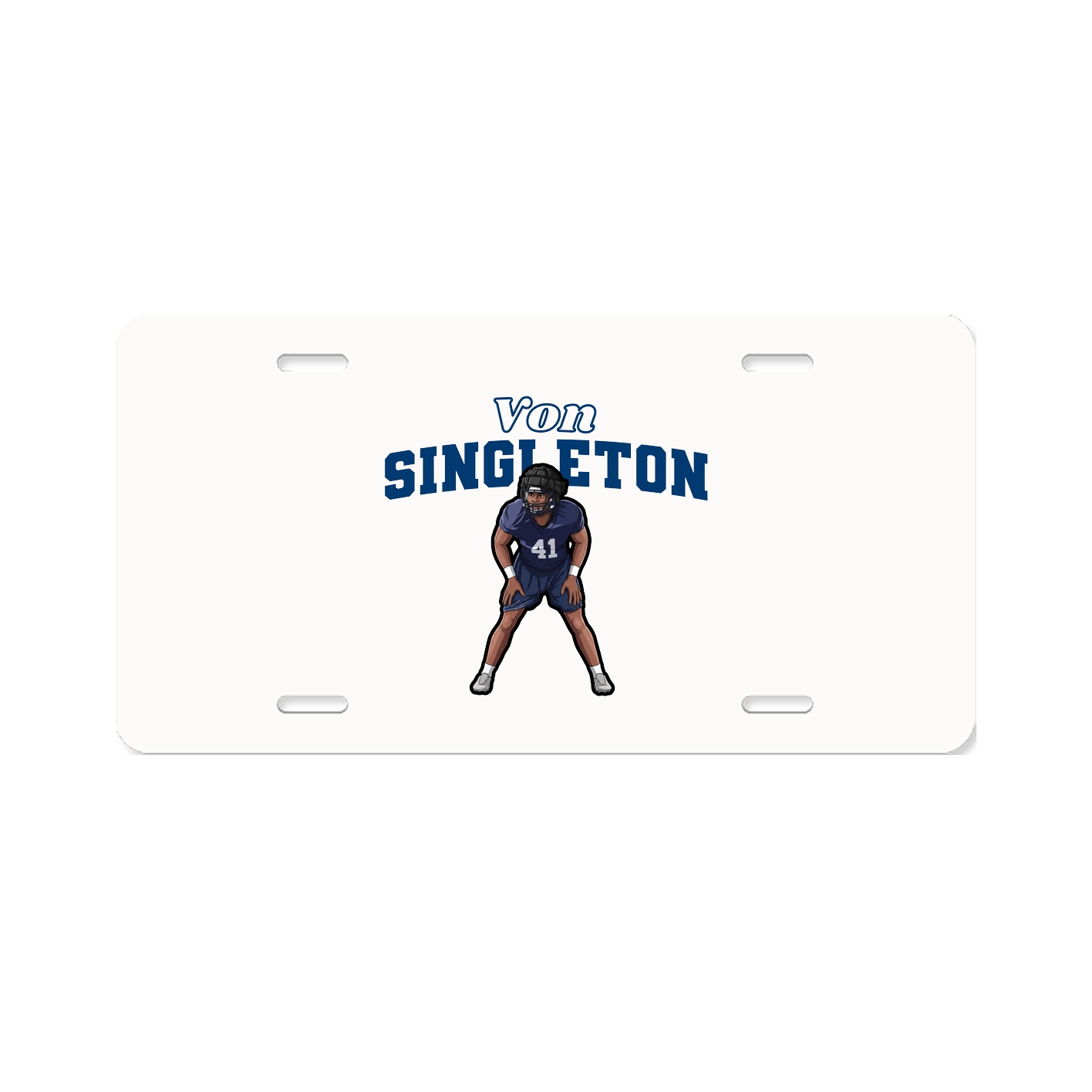 License Plate — Name Arch in Classic