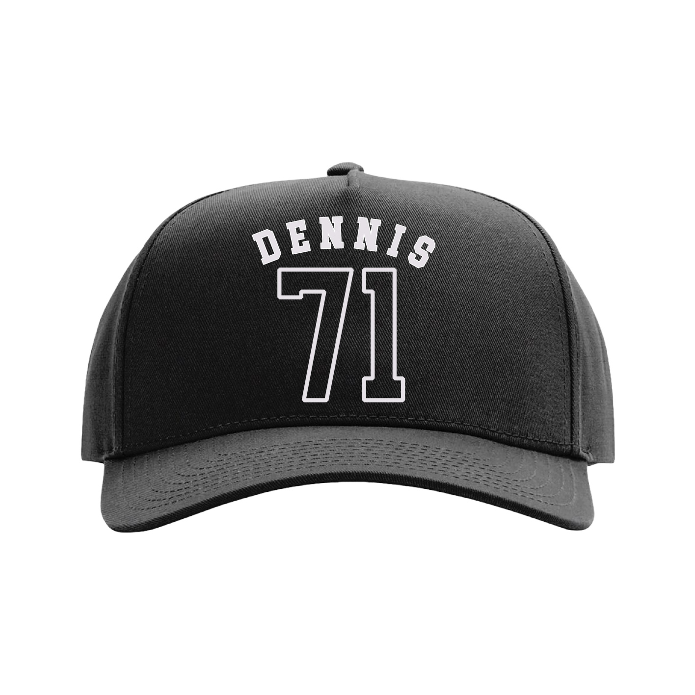 Full Fabric Five-Panel Champ Cap — Shirsey Arch in Black