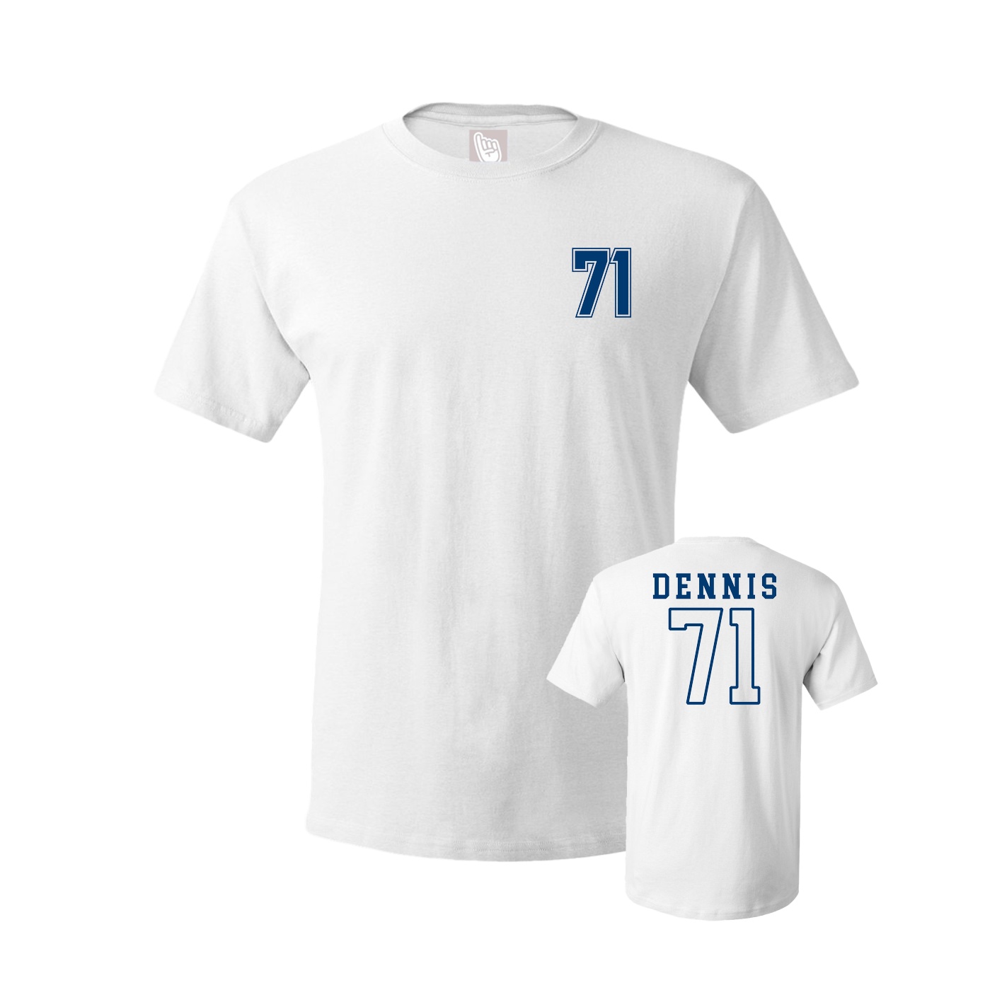 Youth Tee — Chest Back in White