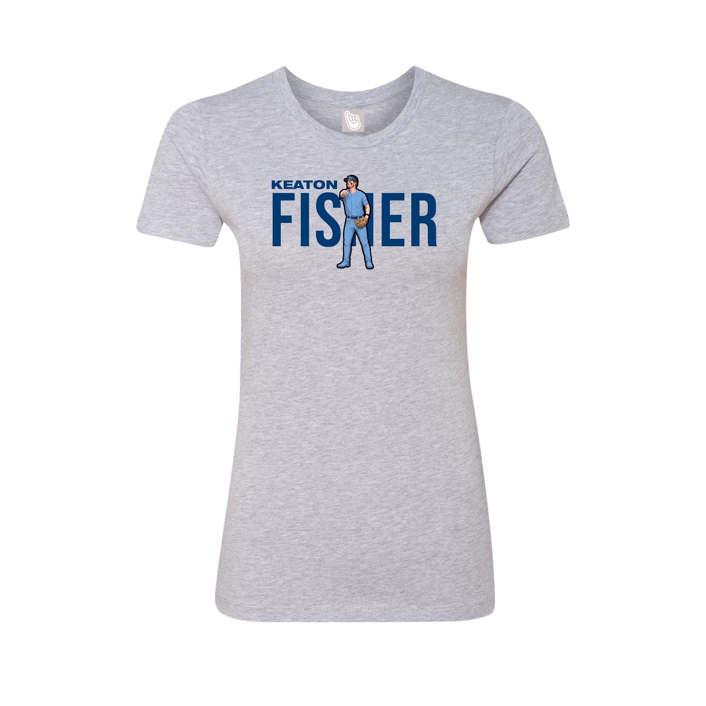 Womens Tee — Player Name in Grey
