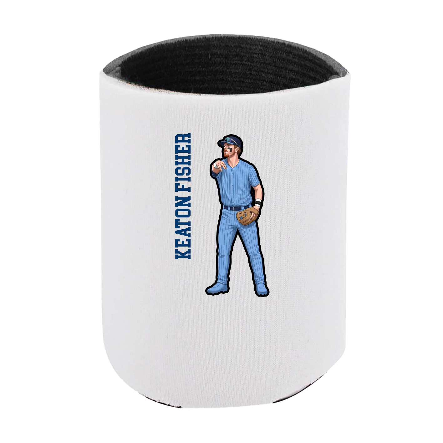 Can Holder — Name Vertical in White