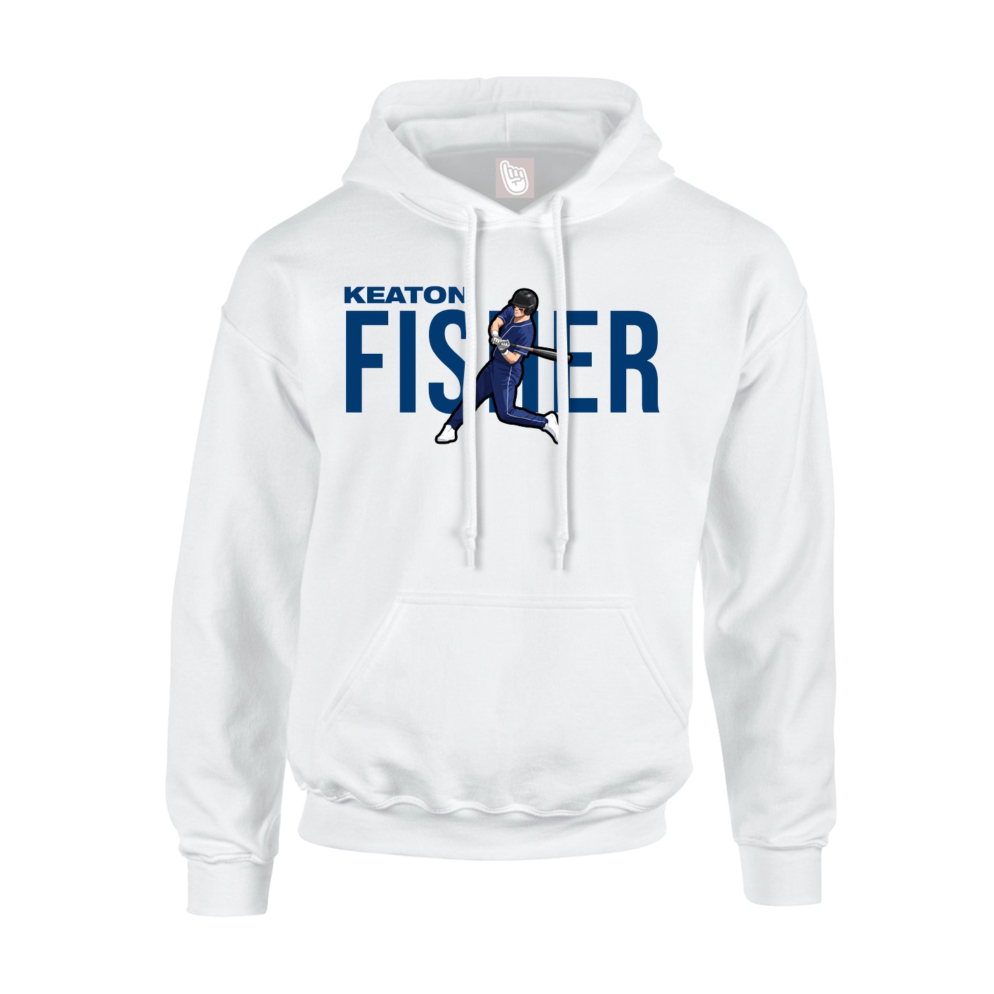 Youth Hoodie — Player Name in White