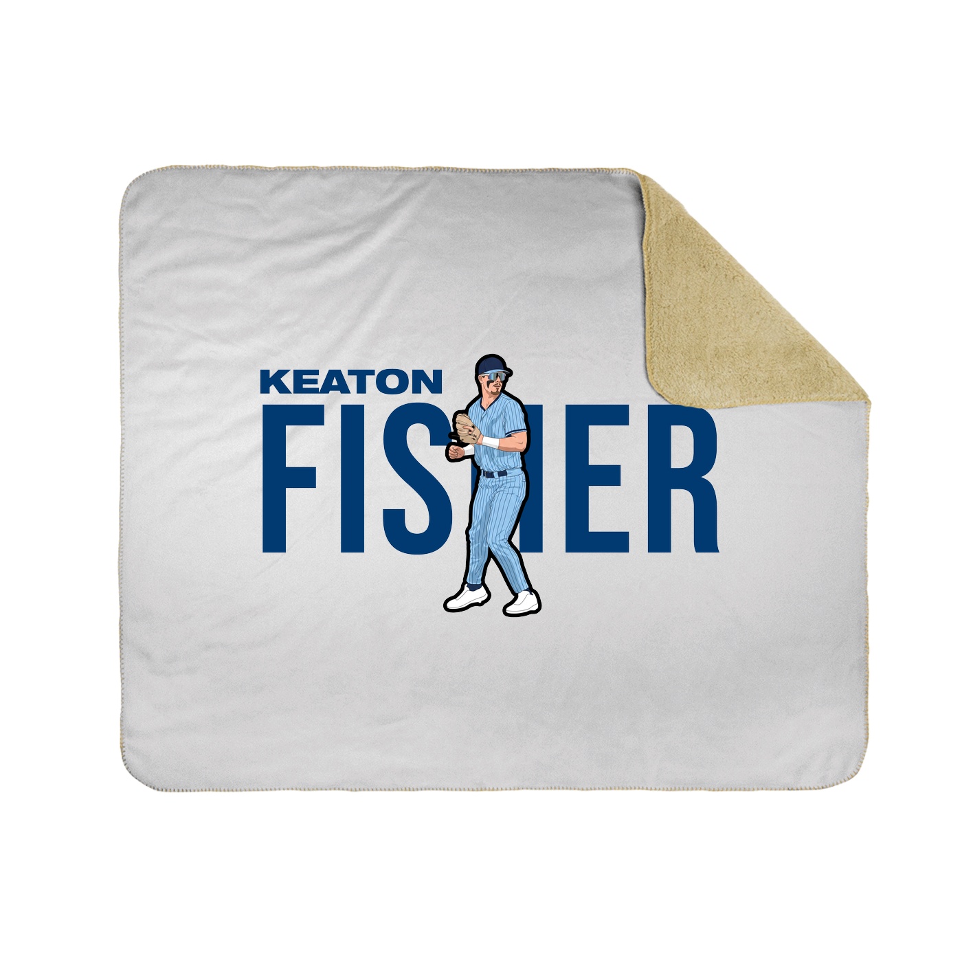 Throw Blanket — Player Name in White