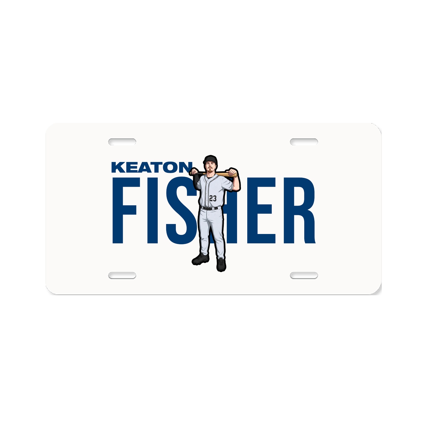 License Plate — Player Name in Classic