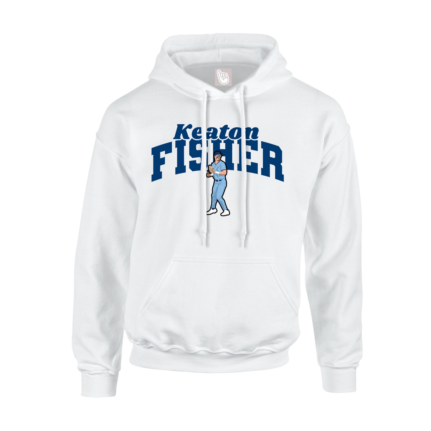Hoodie — Signature Arch in White