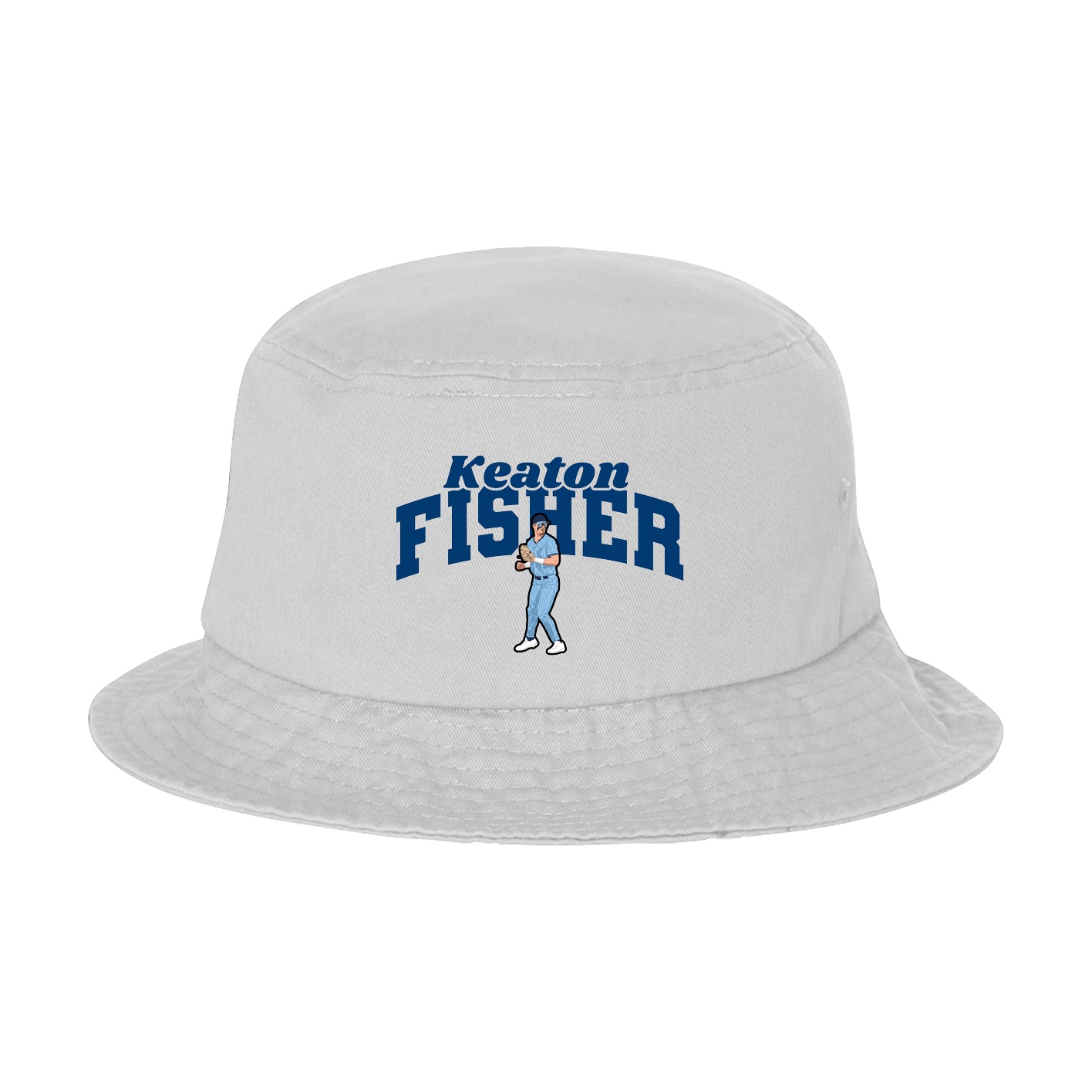 Bucket Cap — Signature Arch in White