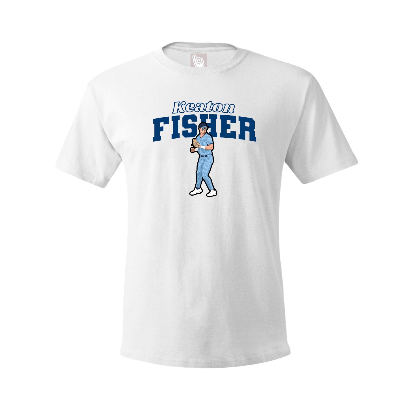 Youth Tee — Name Arch in White