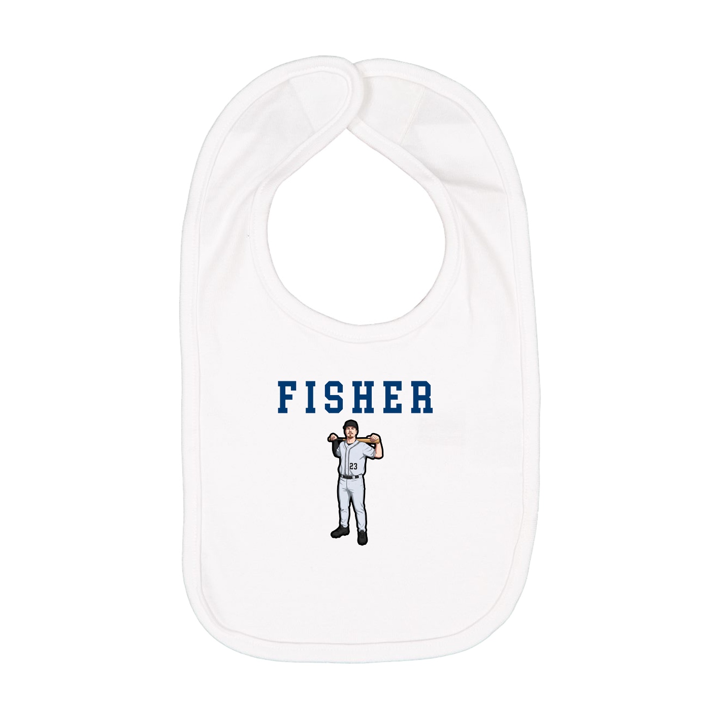 Infant Bib — Shirsey in White