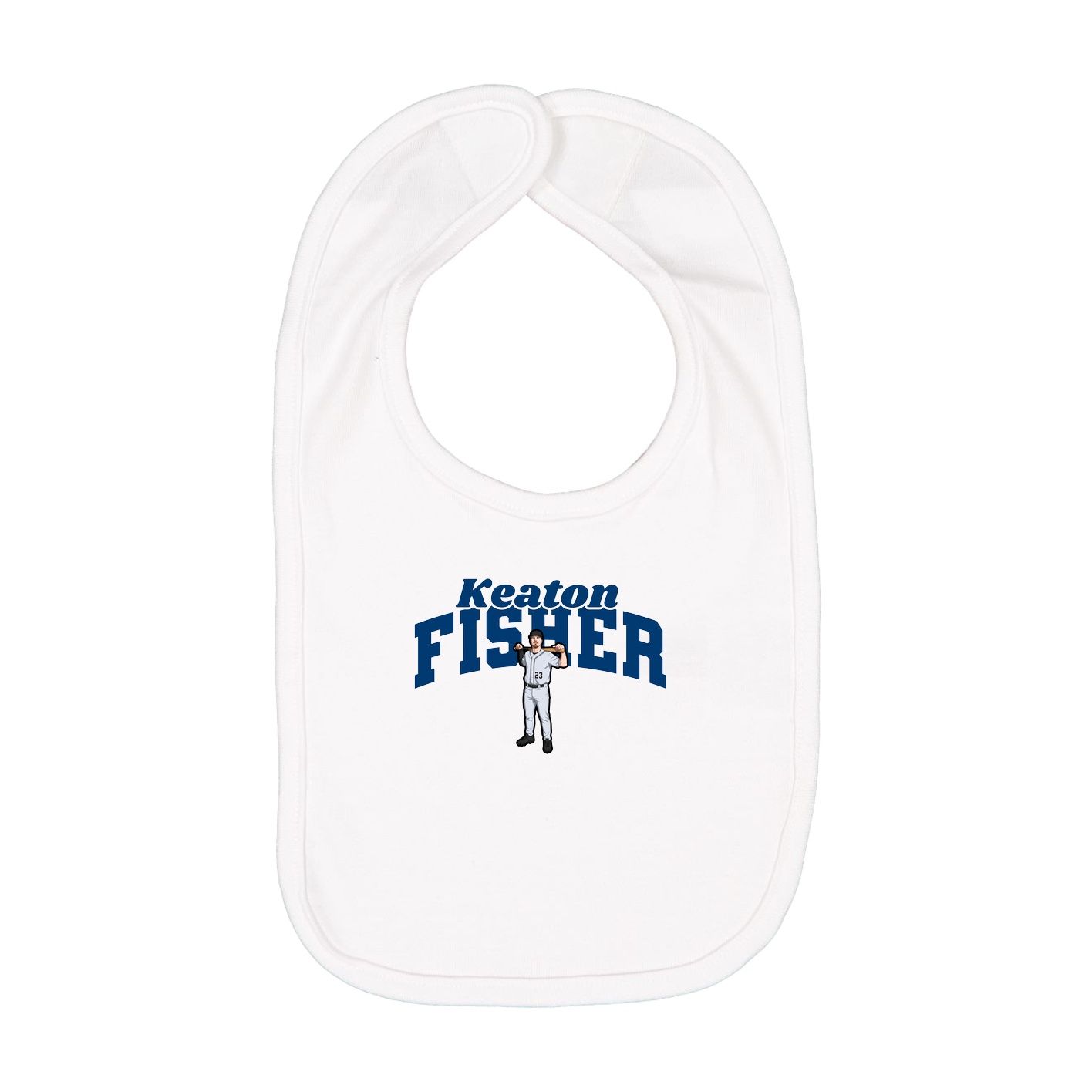 Infant Bib — Signature Arch in White