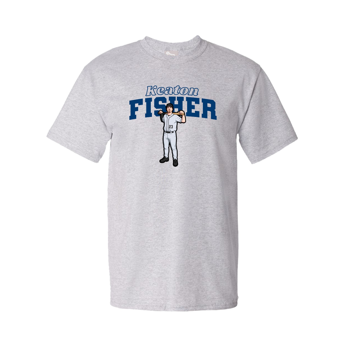 Youth Tee — Name Arch in Grey