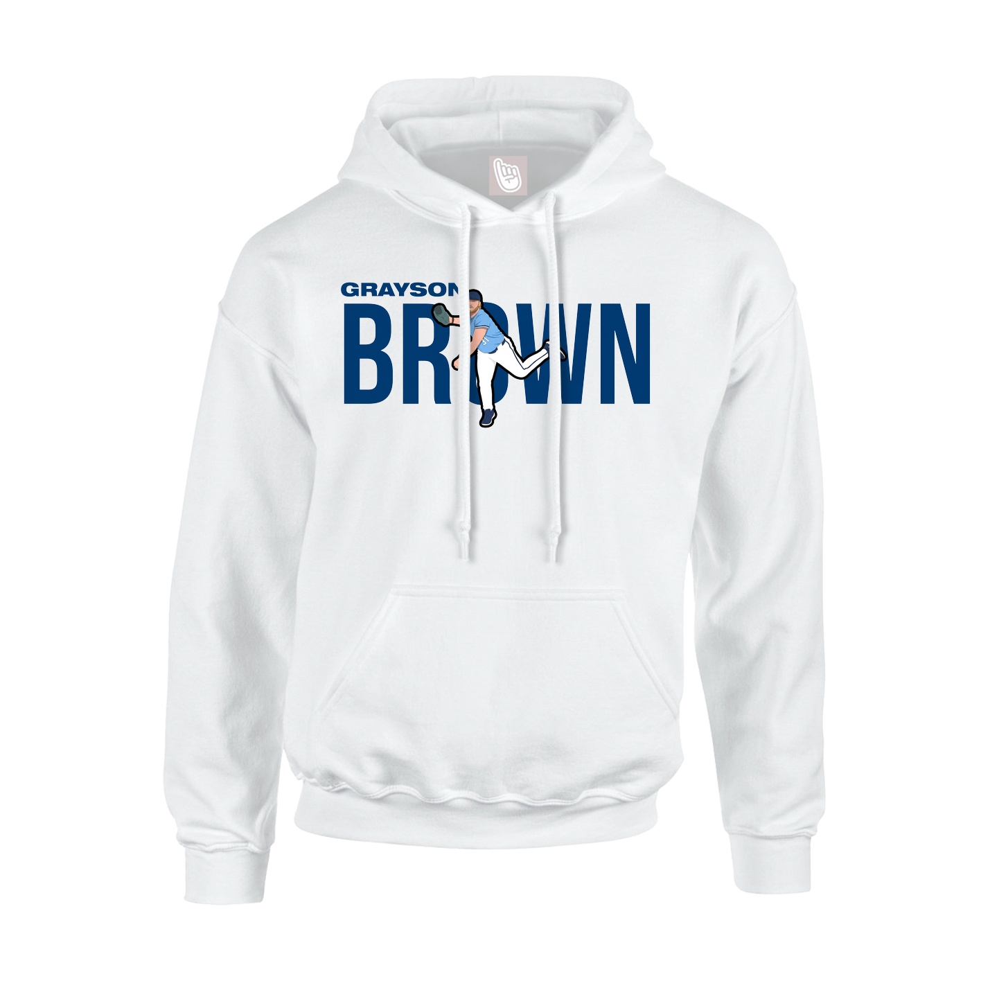 Youth Hoodie — Player Name in White