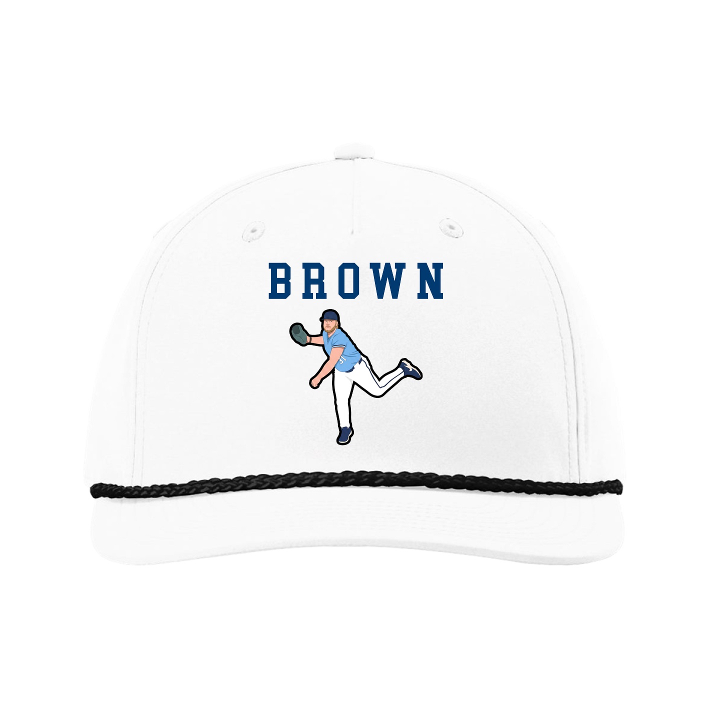 Five-Panel Classic Rope Cap — Shirsey in White