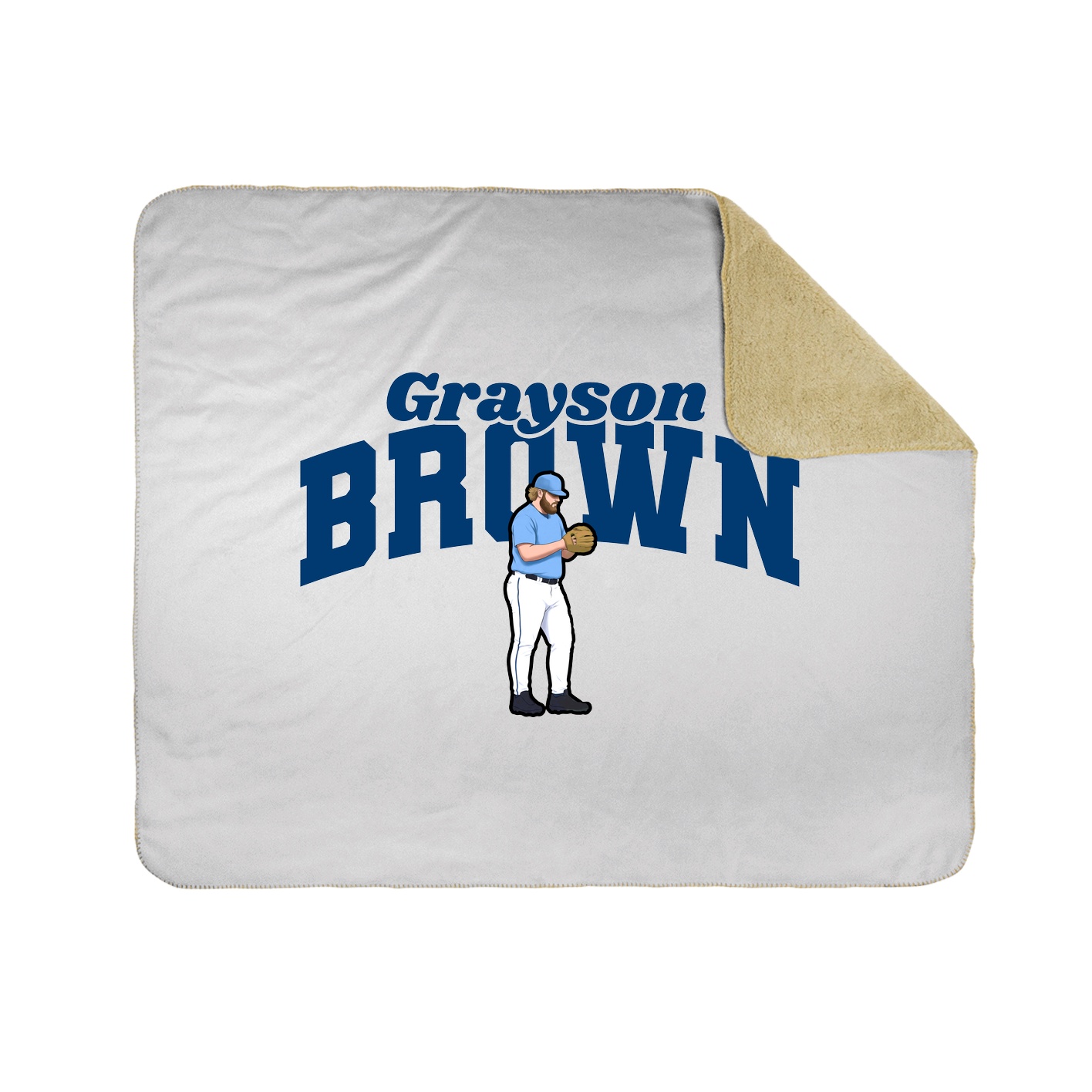 Throw Blanket — Signature Arch in White