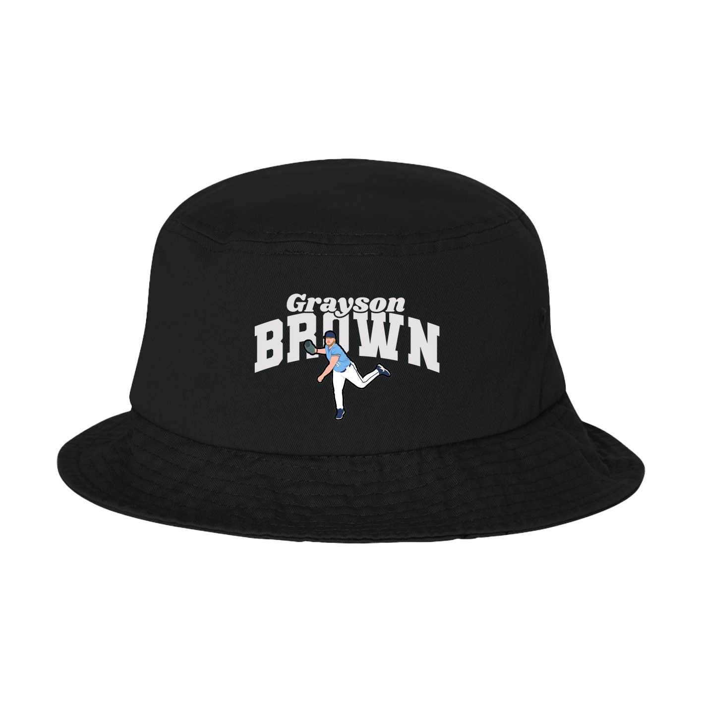 Bucket Cap — Signature Arch in Black