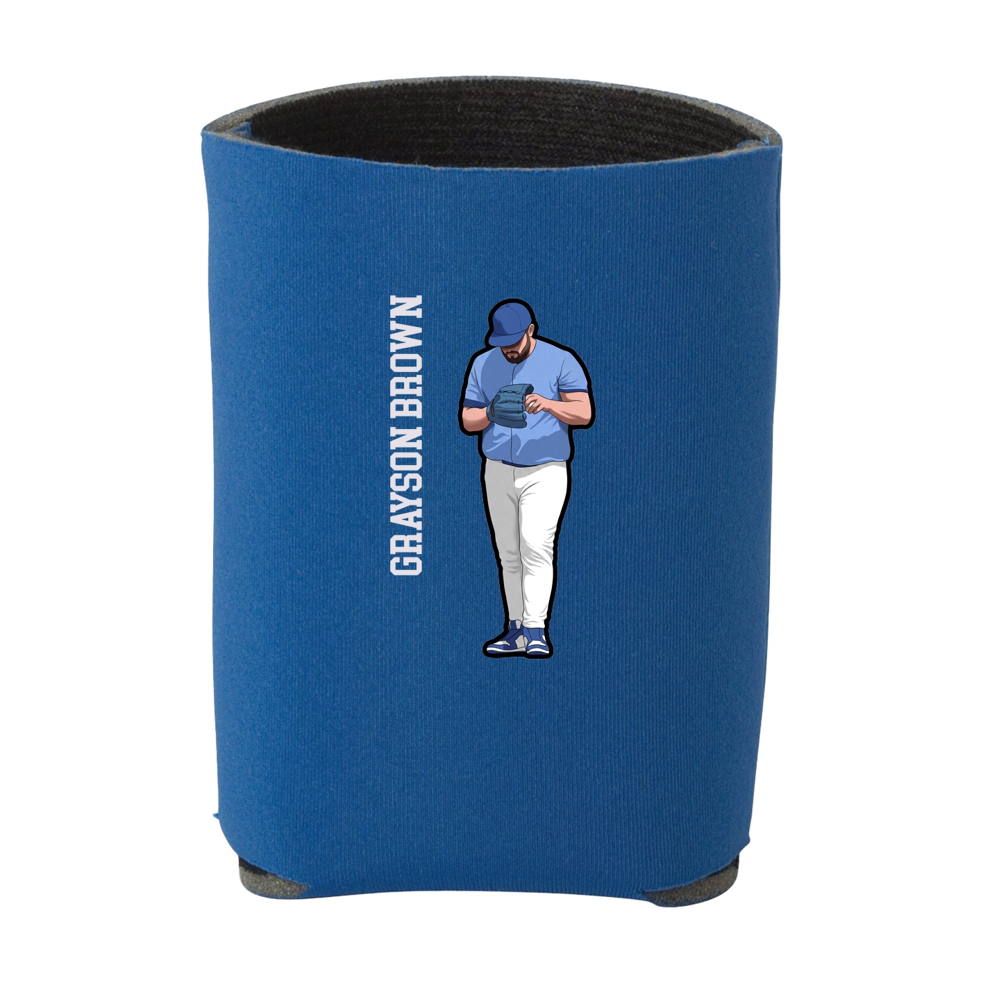 Can Holder — Name Vertical in Royal