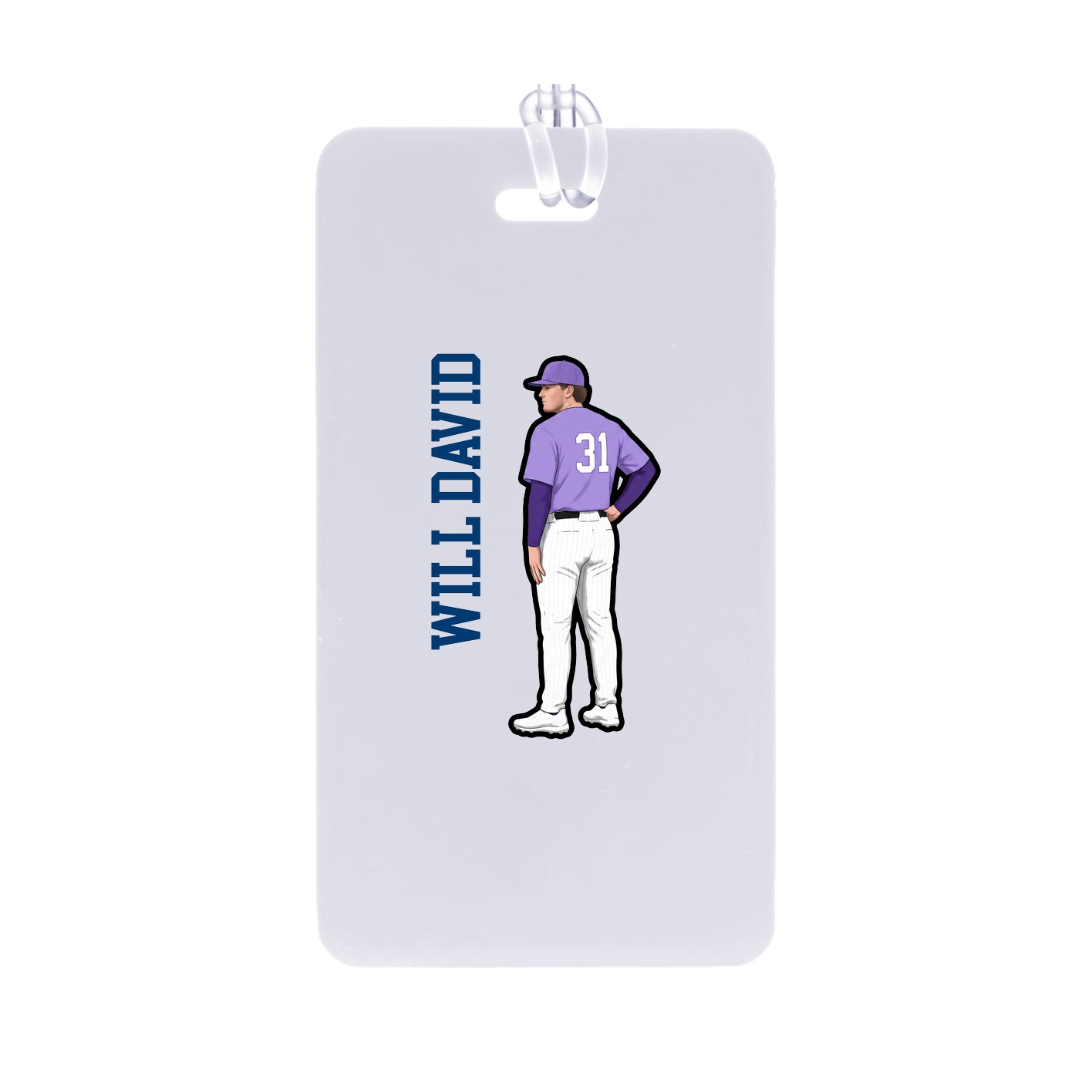 Bag Tag — Name Vertical in Classic