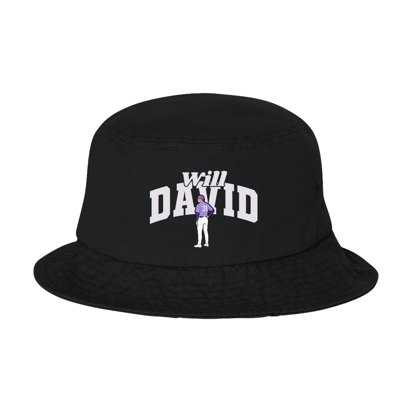 Bucket Cap — Signature Arch in Black
