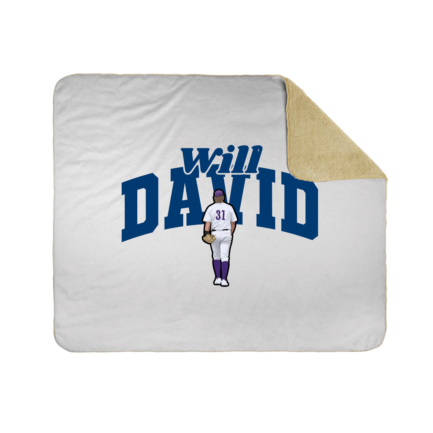 Throw Blanket — Signature Arch in White