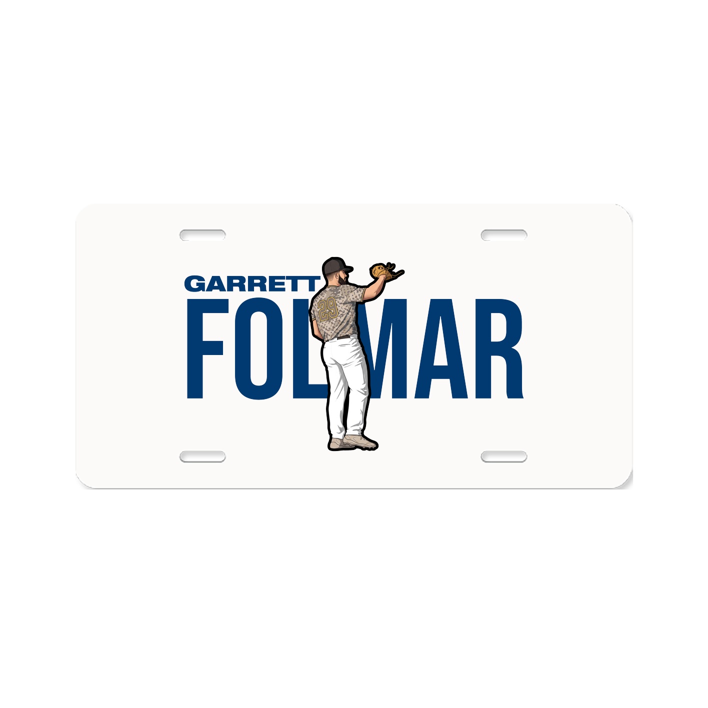 License Plate — Player Name in Classic