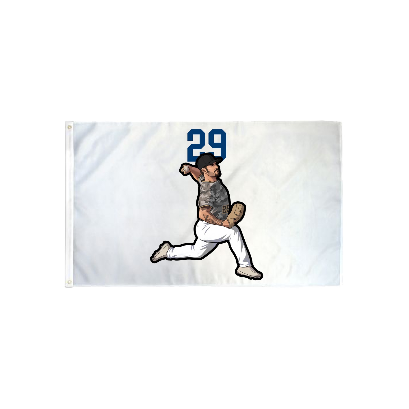 3x5 Flag — Number Top in Classic