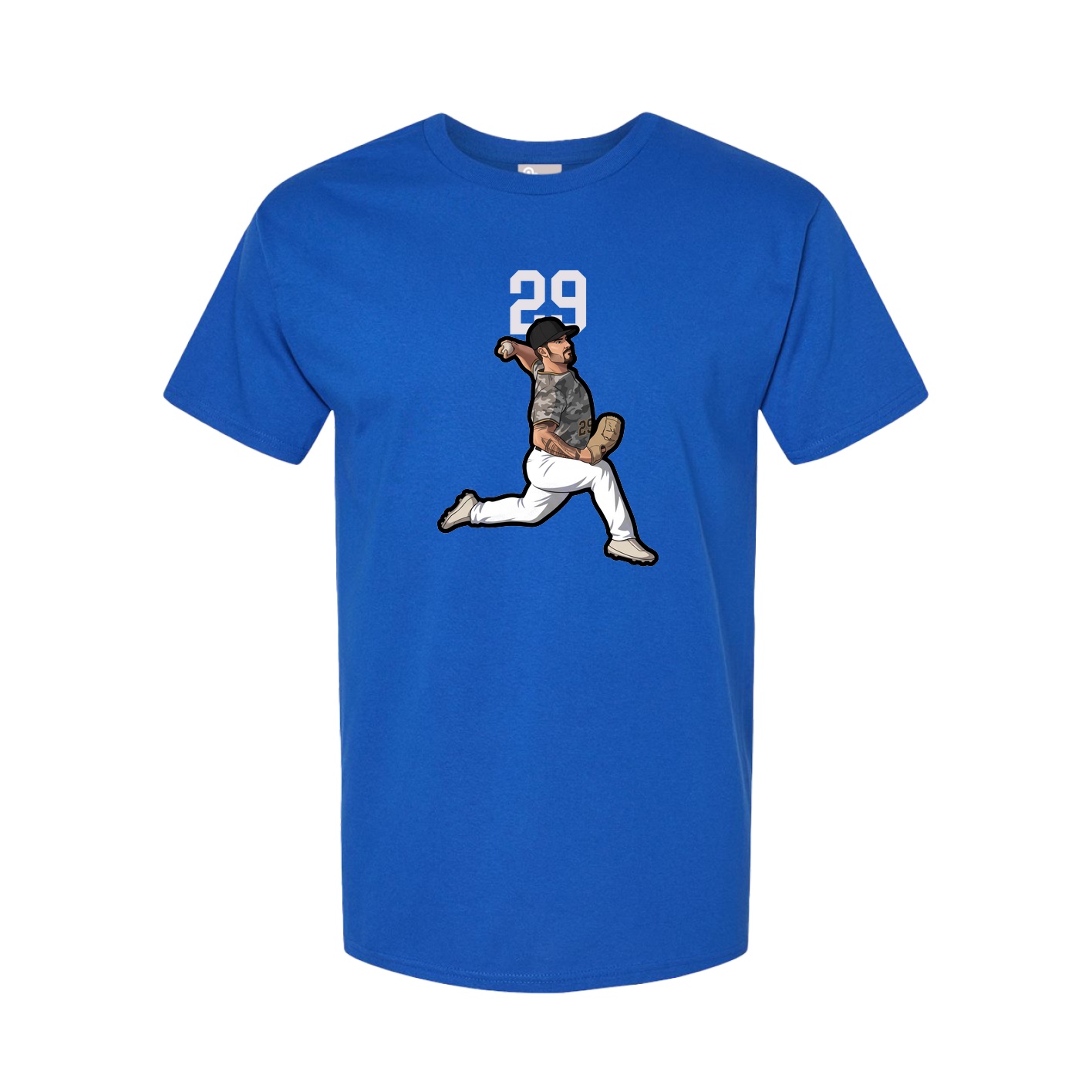Youth Tee — Number Top in Royal
