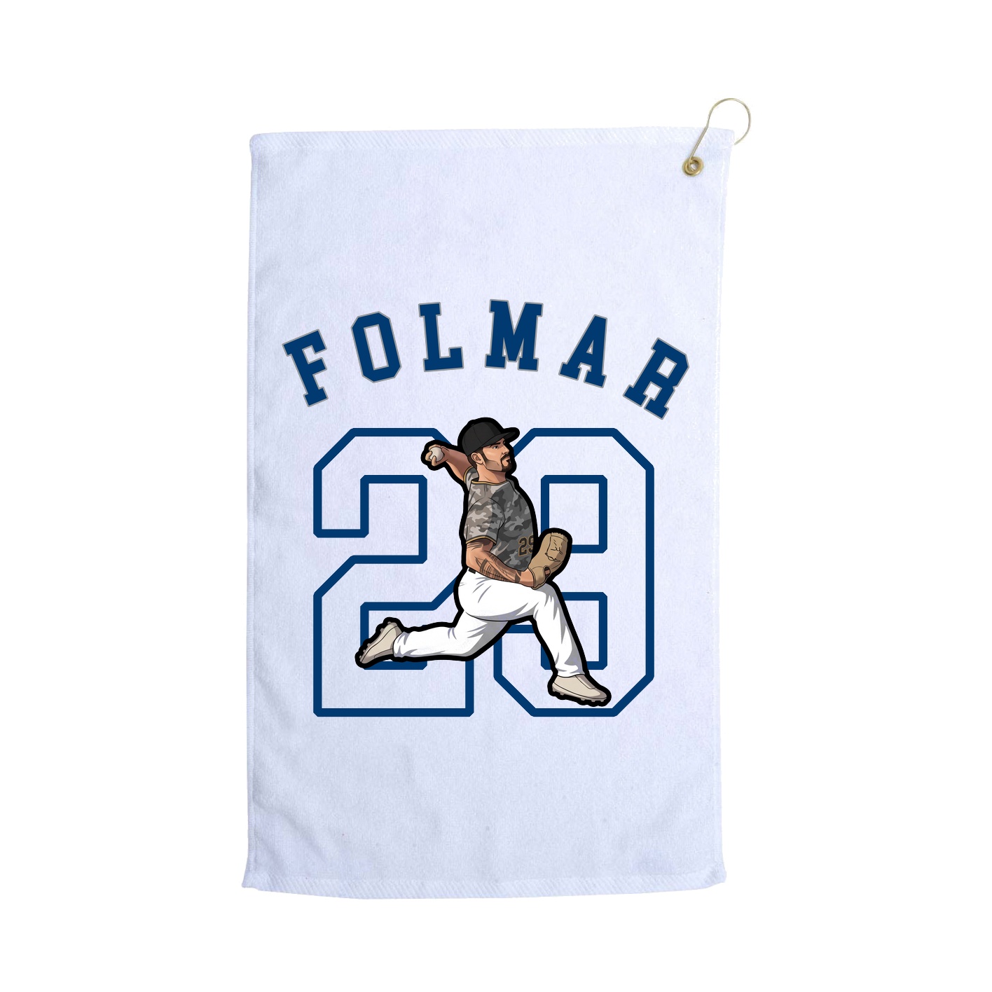 Golf Towel — Shirsey Arch in White