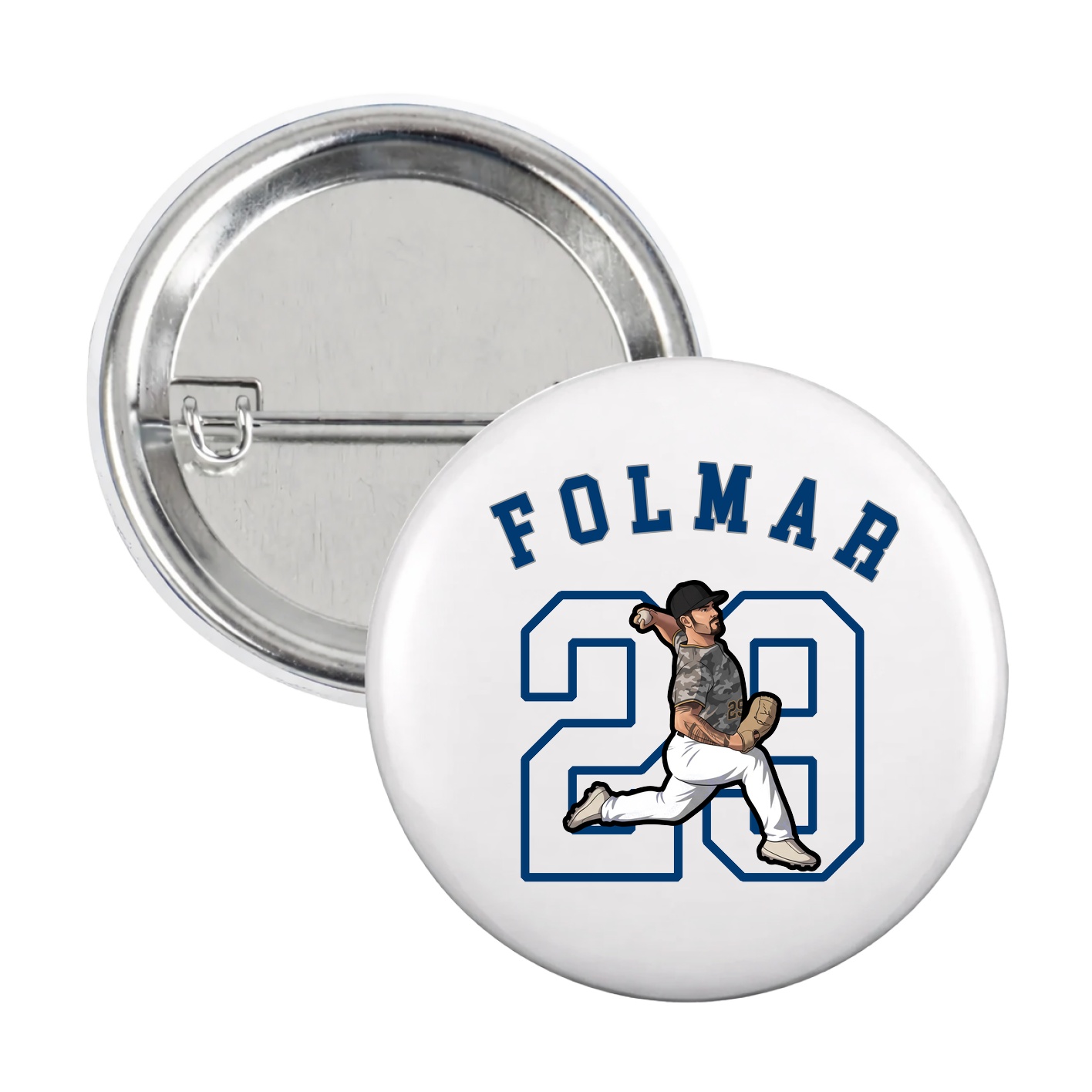 Game Day Button — Shirsey Arch in White